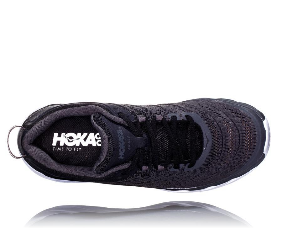 Tenis Hoka One One Feminino Pretas/Branco - Akasa - 657-SPXIVR